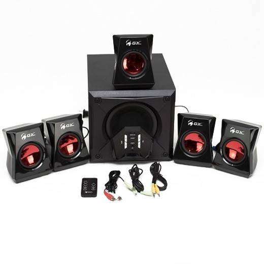 Genius GX SW-G5.1 3500 PC Gaming Speaker Set (5.1 Channels)(80W)(Black and Red)