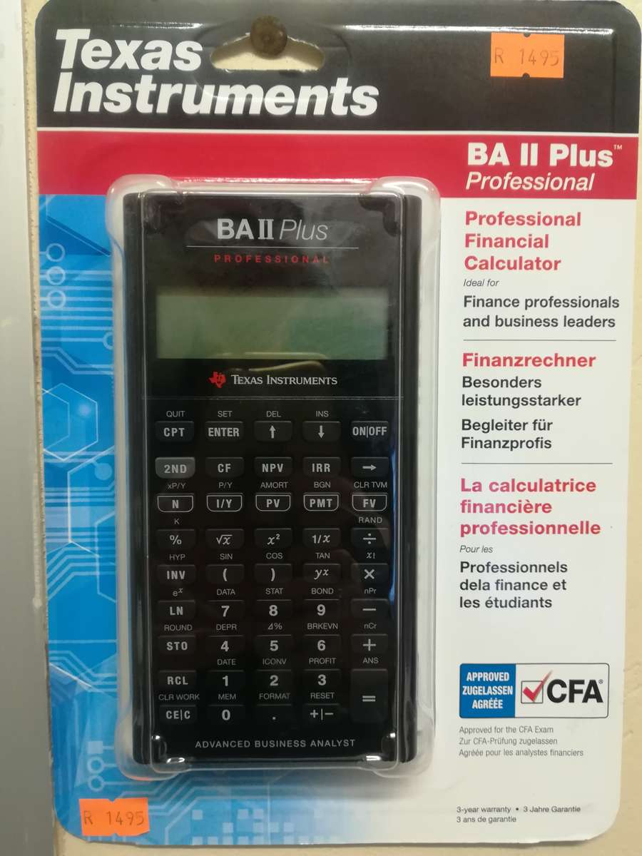 Texas Instruments BA ii Plus Financial Calculator