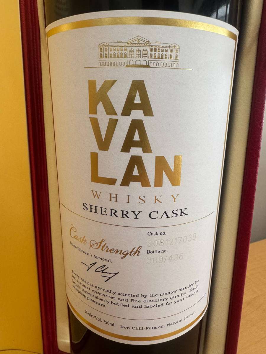 KAVALAN SHERRY CASK - BOTTLE# 309/436