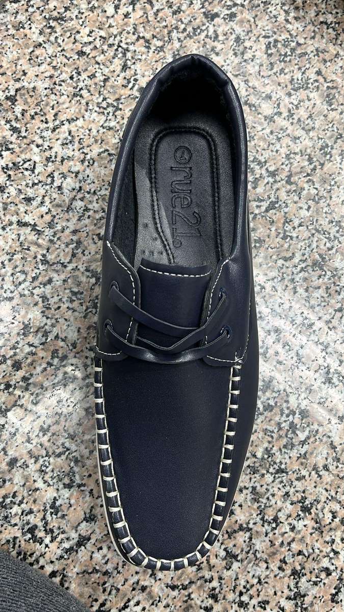 Rue 21 Moccasin Navy Tan