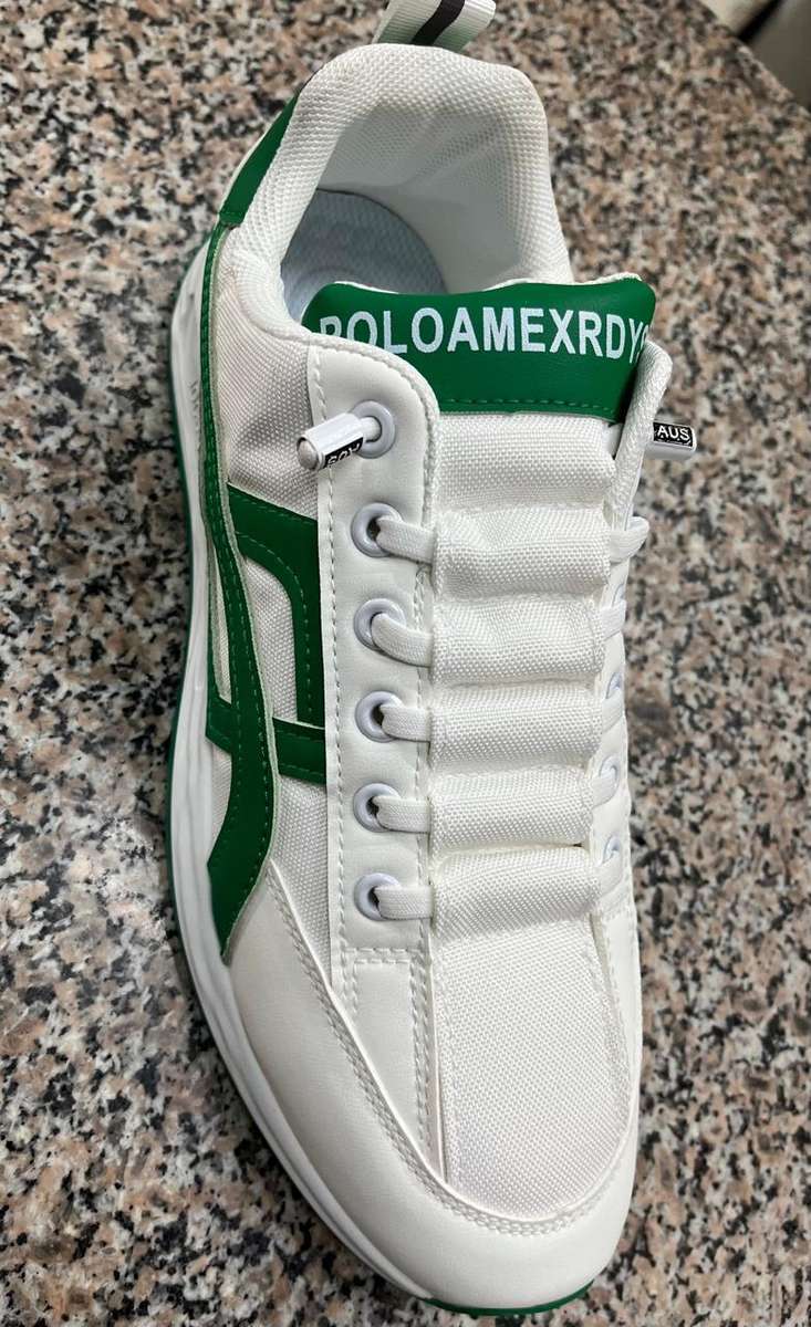 Mens Sneaker White Green