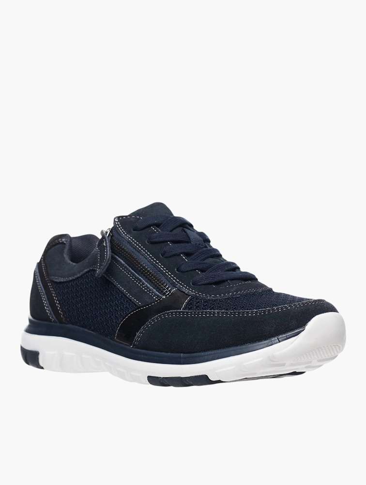 Navy Lace-up Sneakers