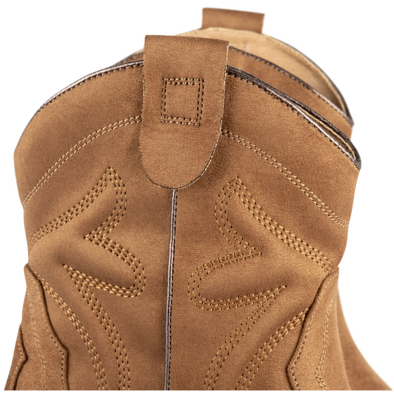 Merry Scott Women's Cowboy Boots with Plain Pattern and Zipper Closure