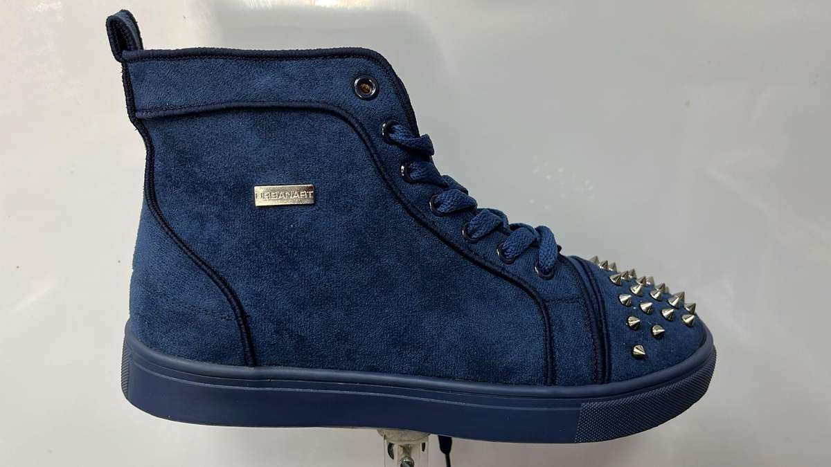 URBANART Navy Limit Suede Sneakers