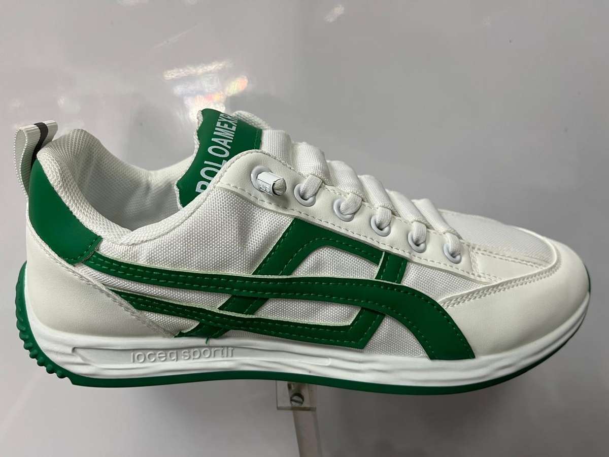 Mens Sneaker White Green