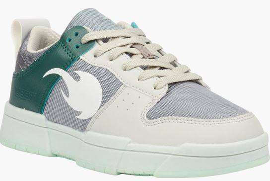 Urbanart Green Pix 1 Faux Wax Nylon Sneakers
