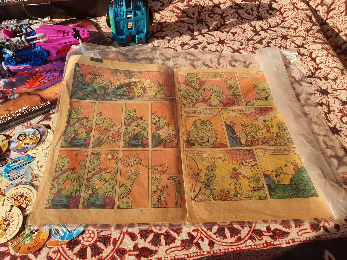 Vintage Toy Bundle, Master Of The Universe, Transformer, Comic & Simbazo Coins