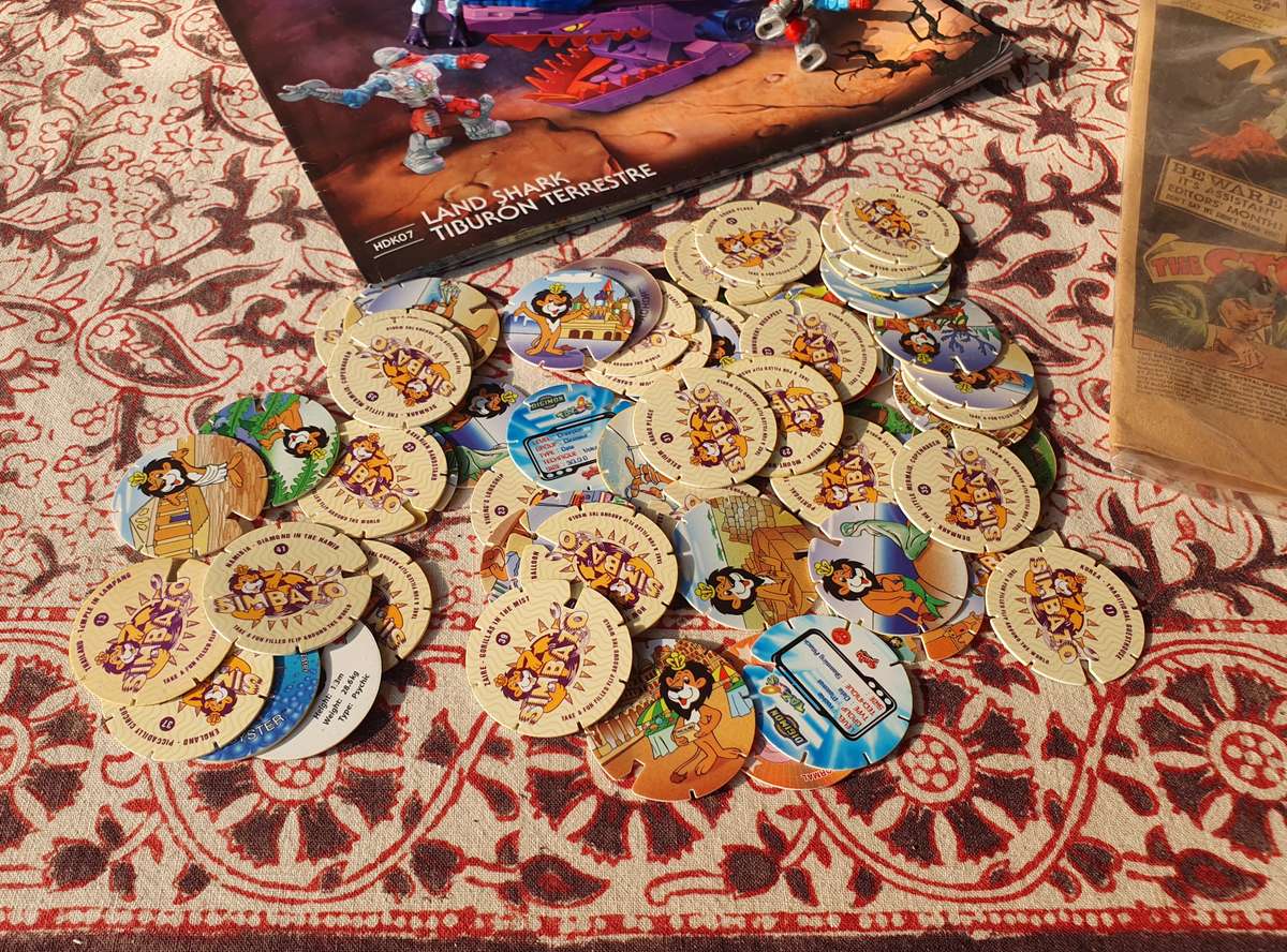 Vintage Toy Bundle, Master Of The Universe, Transformer, Comic & Simbazo Coins