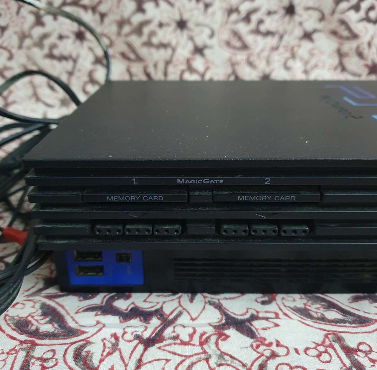 PS2 Console with Controller, Racing Streering Wheel & Peddles