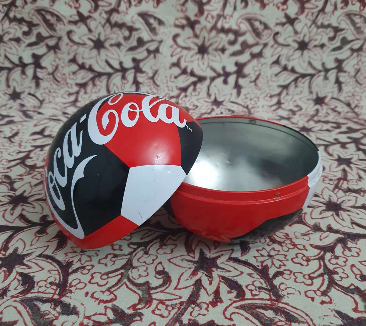 Coca Cola Memorabilia Bottle, Metal Soccor Ball & Metal Bottle