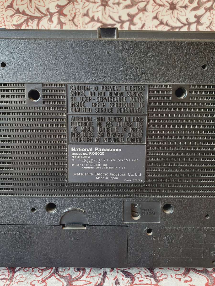 Vintage National Panasonic RX-5020 Model Radio Stereo Cassette Recorder ( Working ) In Box