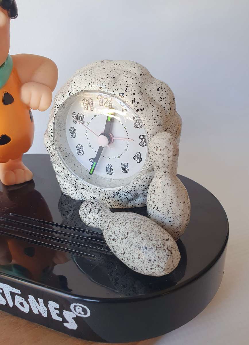 The Flintstones 1994 Plastic Alarm Clock ( Not Tested )