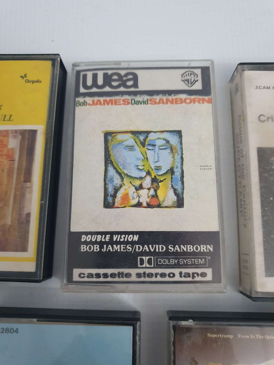 Jethro Tull, Bob James David Sanborn, Bruce Springsteen & Supertramp Cassette Stereo Tapes 5x
