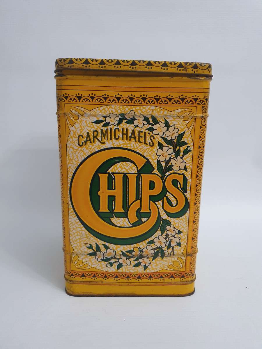 Car Michael's Chips, Colmans English Mustard, Five Roses Tea & Nugget Tins