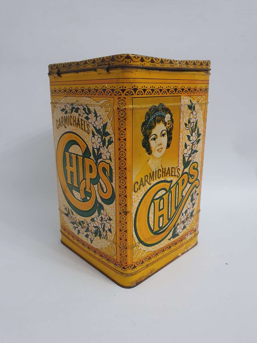 Car Michael's Chips, Colmans English Mustard, Five Roses Tea & Nugget Tins
