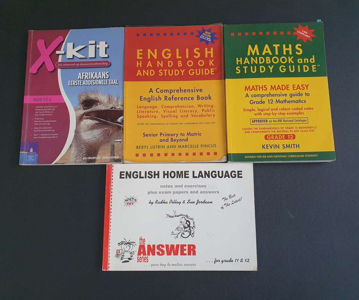 Afrikaans , English & Math 4x Text Books