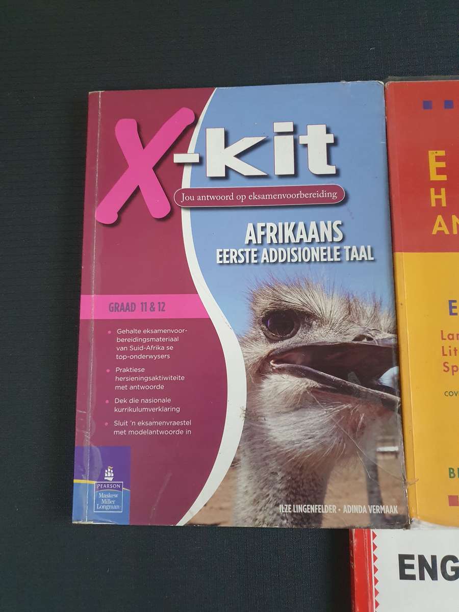 Afrikaans , English & Math 4x Text Books