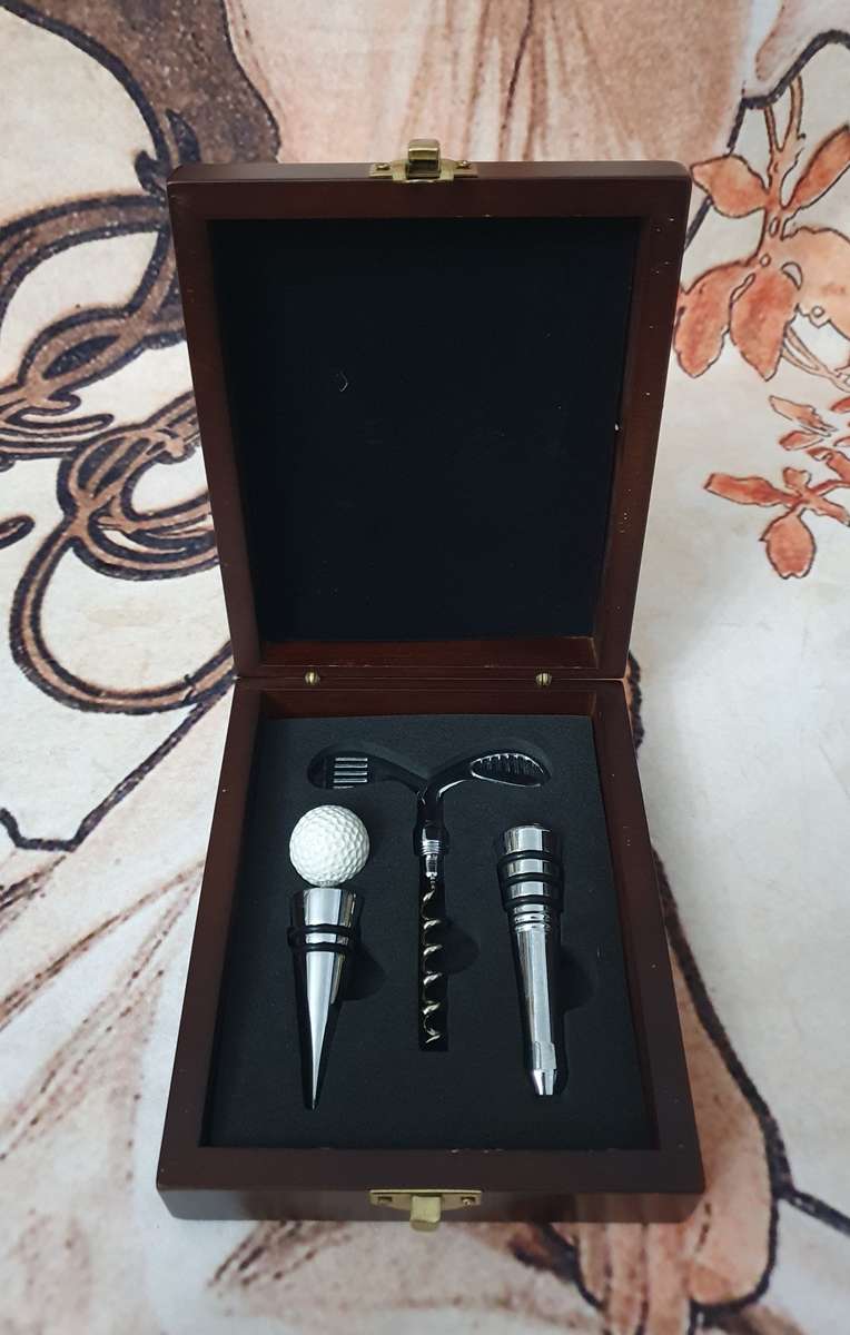 Social Committee 2005 Golf Styled Bottle Opener & Stoppers in Box