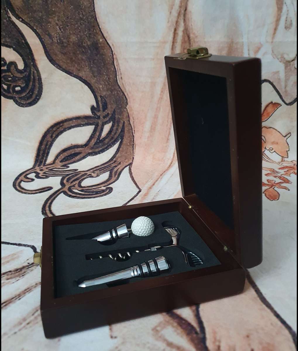 Social Committee 2005 Golf Styled Bottle Opener & Stoppers in Box