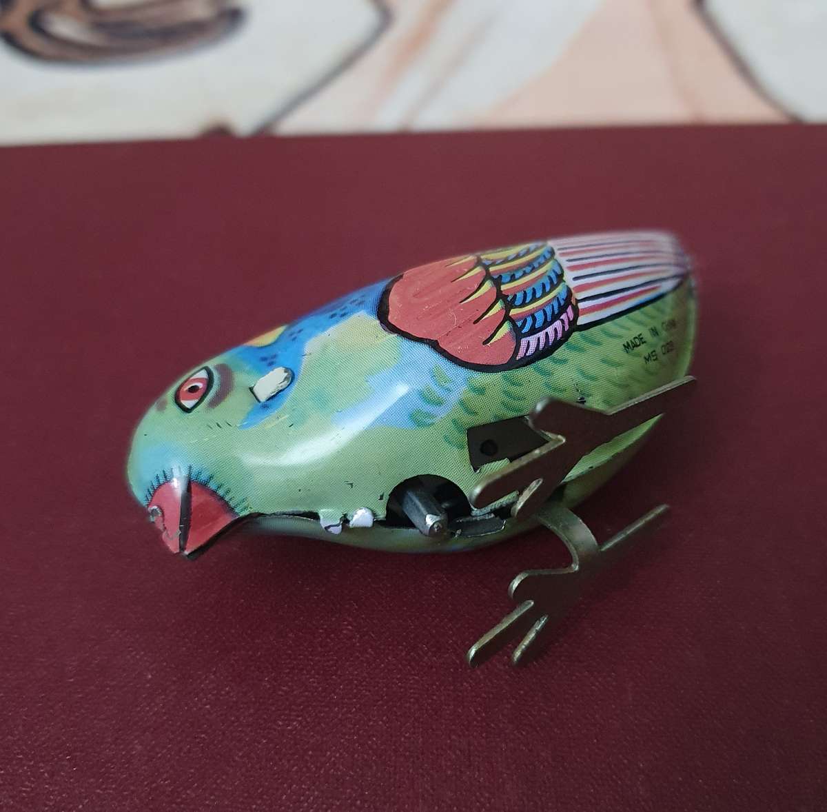 Chinese Small Tin Metal Birdie Toy  Made in China