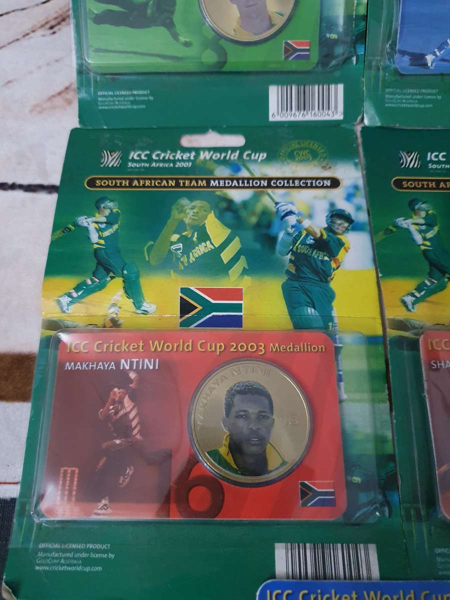 South African Team Medallion Collection ICC Cricket World Cup 2003 ( Sealed )