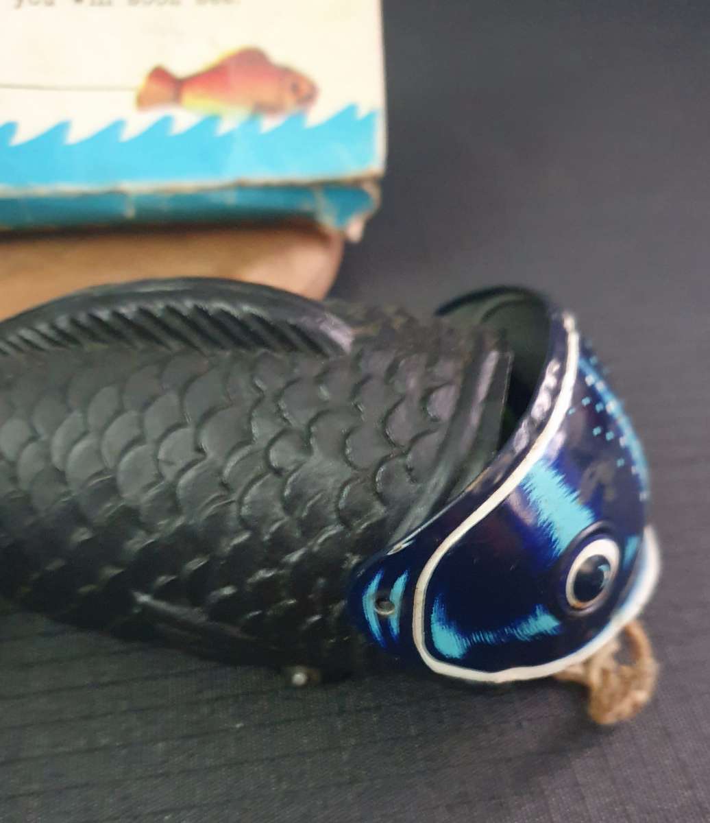 Vintage Hungry Whale Plastic & Metal Toys with 1 Box