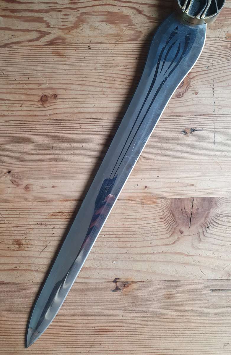 D.O.W 420 Stainless Steel Sword with Solid Brass Handle