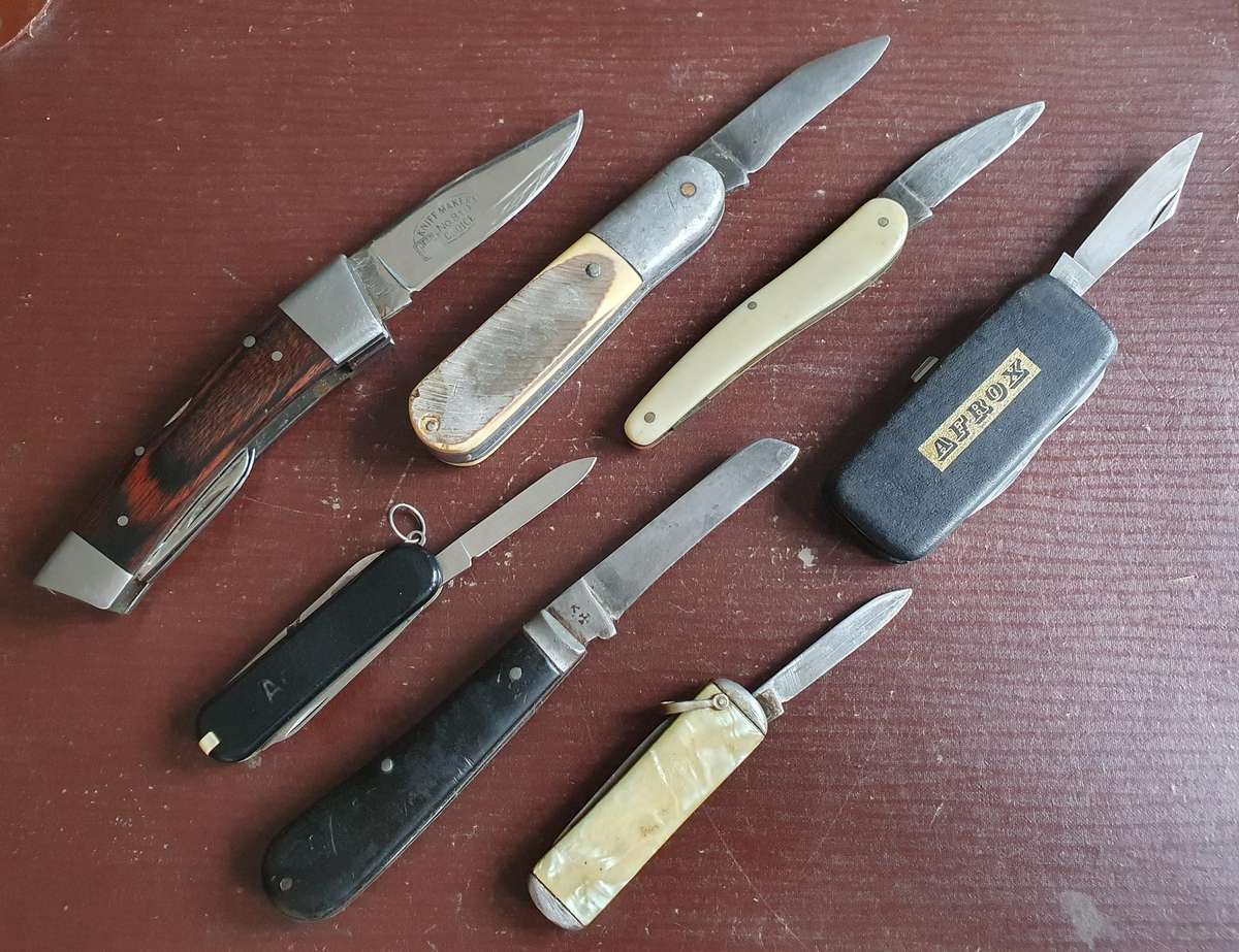 Vintage Pocket Knife Collection 7x