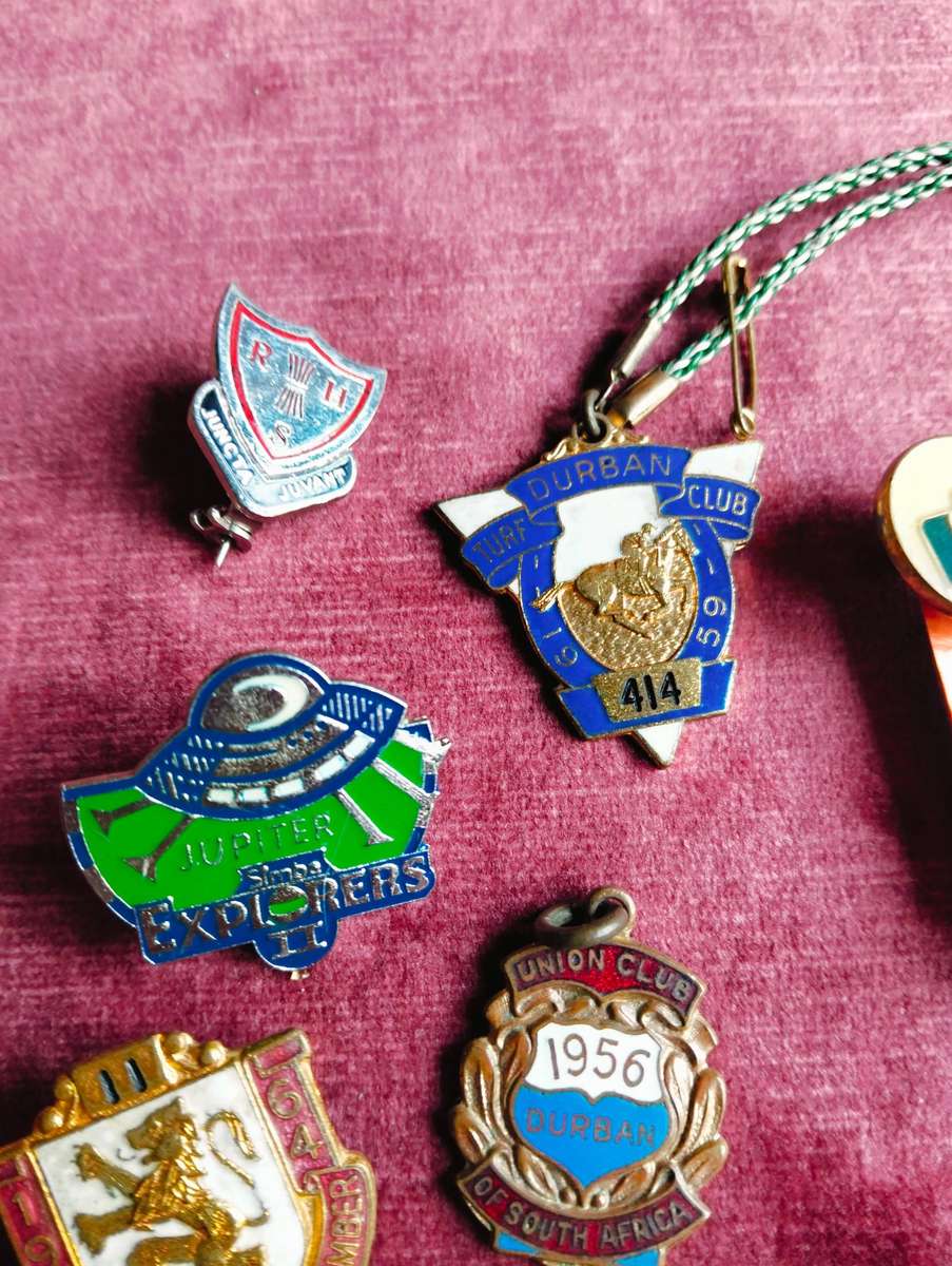 Vintage South African Pin Collection 16x