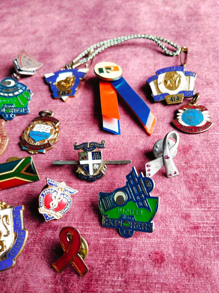 Vintage South African Pin Collection 16x