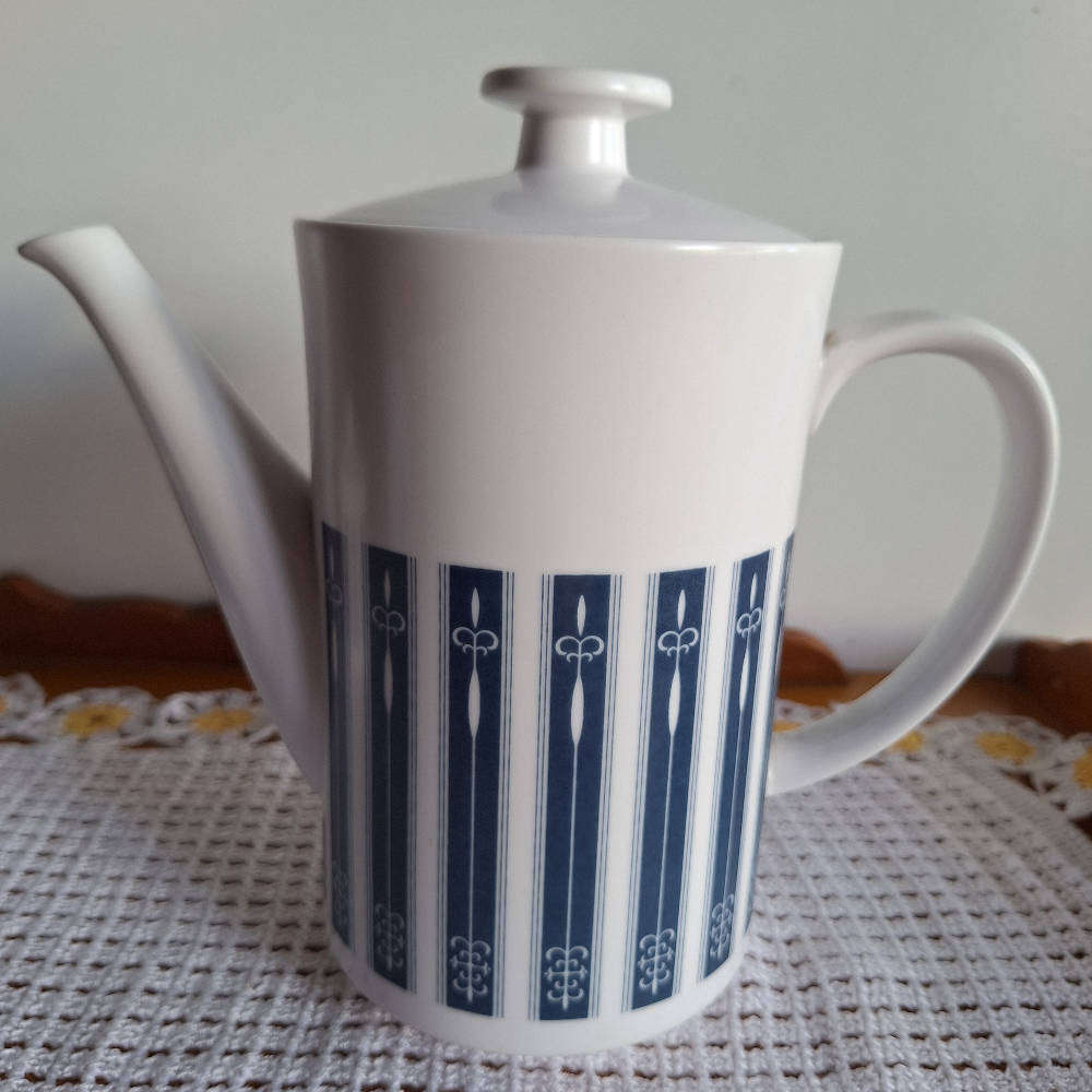 Vintage Noritake Progression China - Pacific 9010 - Coffee Pot, Sugar Bowl & Creamer