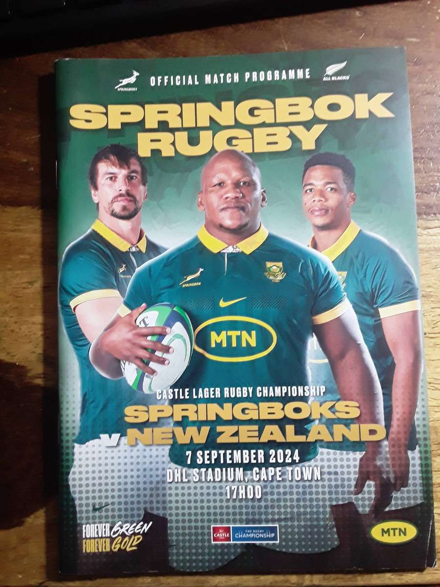 SPRINGBOK RUGBY TEST MATCH PROGRAMME