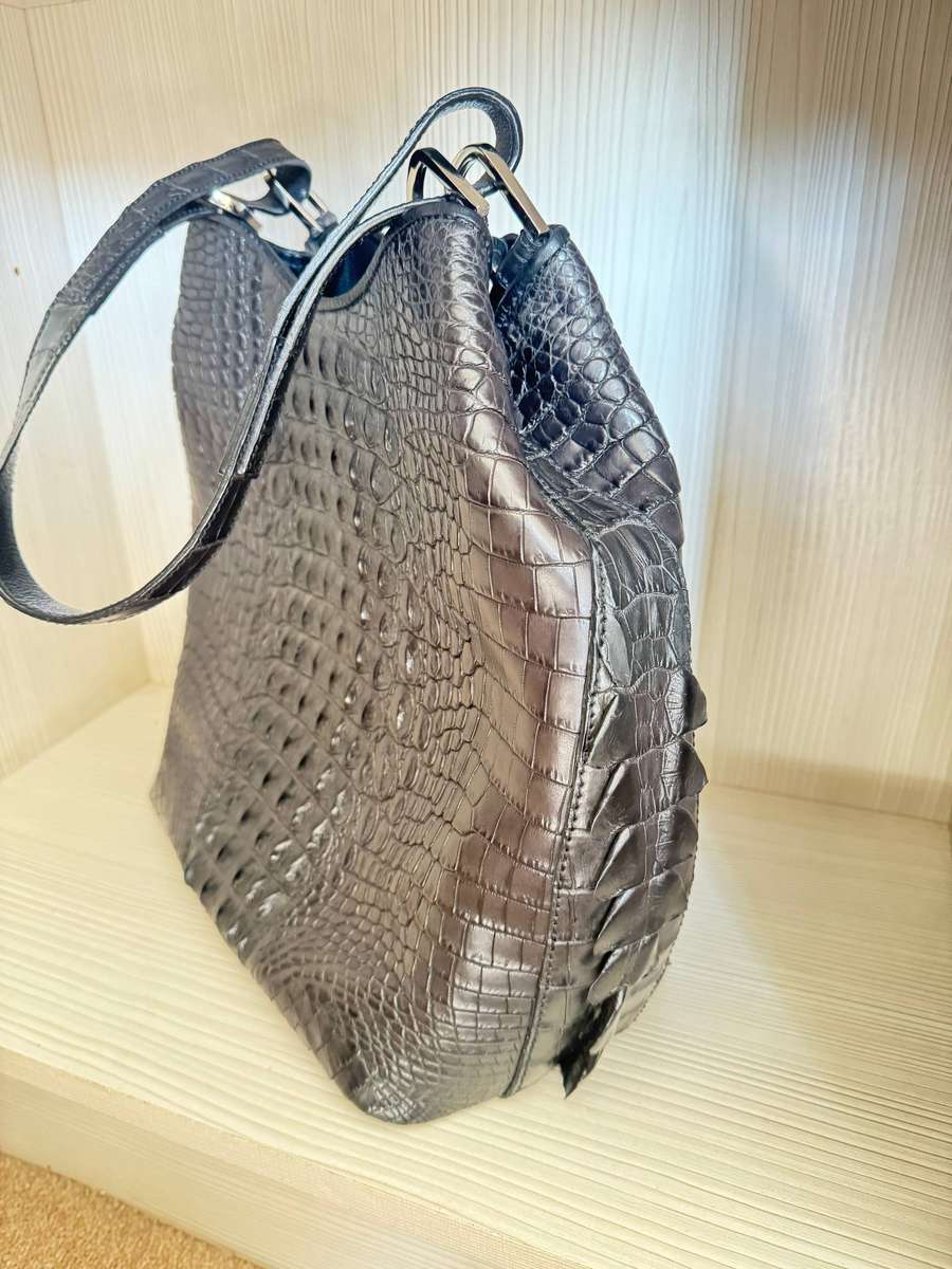 Genuine Crocodile leather bag by VIA LA MODA