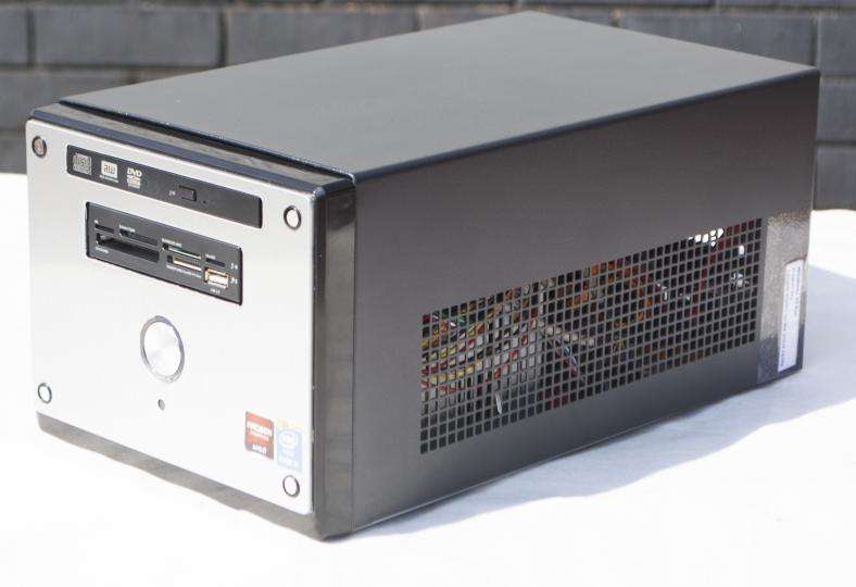 Compact gaming cube pc in the box. intel core i7, 4th gen, 8gb ram, 120ssd+750gb hd, amd Radeon