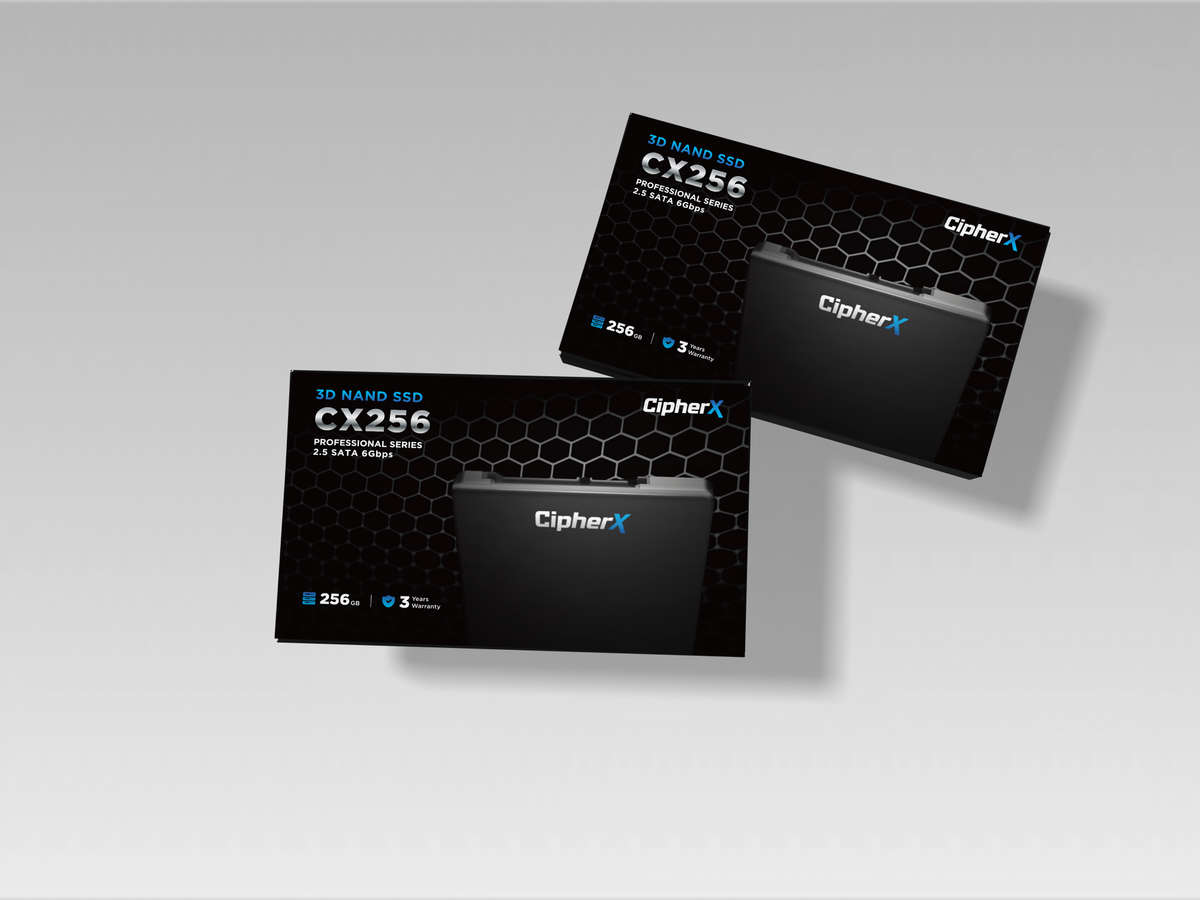 256GB CipherX, CX256 PRO 2.5", 3D NAND TLC, NANDXtend ECC Data Protect, SLC Caching, SATA-6Gbps SSD