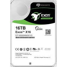 16TB Seagate Exos, Enterprise X16, SATA-6Gb/s, 512e/4Kn, 7200 RPM 256MB Cache 3.5" HDD