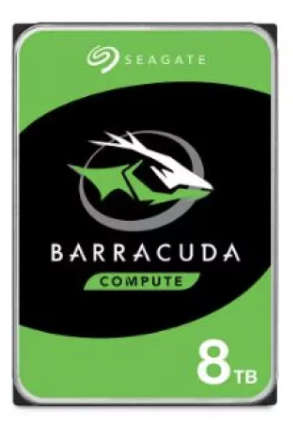 8TB Seagate Barracuda, 3.5", SATA 6Gbs, Desktop Internal Hard Drive