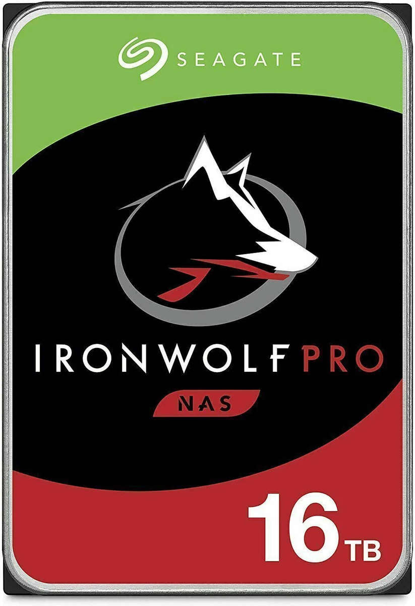 16TB Seagate IronWolf Pro, 3.5", 7200RPM, SATA III, 6 Gbs, 256MB Cache, Internal NAS HDD