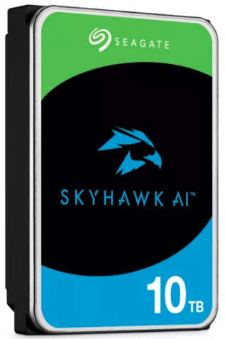 10TB Seagate Skyhawk AI, 3.5", 7200RPM, SATA-III, 256MB, Surveillance / AV Hard Drive