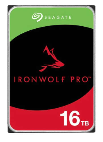 16TB Seagate IronWolf Pro, SATA, 6Gb/s, 3.5", LFF, 7200RPM, 256MB Cache, NAS Internal Hard Drive