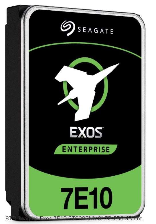 8TB Seagate Exos, 7E10, SATA-III (6Gbps), 256MB Cache, 3.5", 7200RPM Desktop HDD