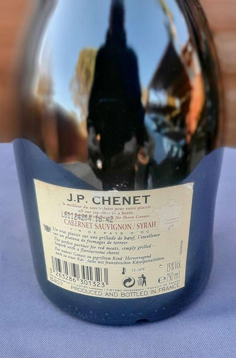 J.P Chenet 2005 Cabernet Sauvignon Syrah french wine very rare.