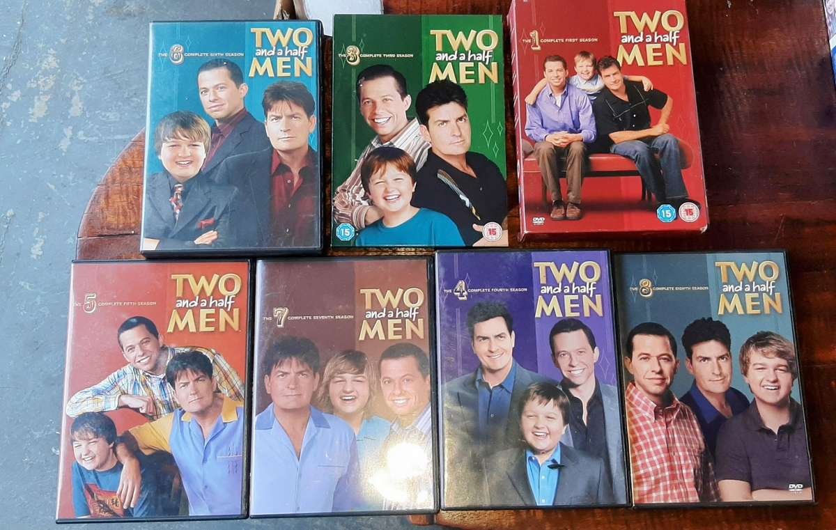 Variety of tv series Two and half men dvd's sreies listed in description