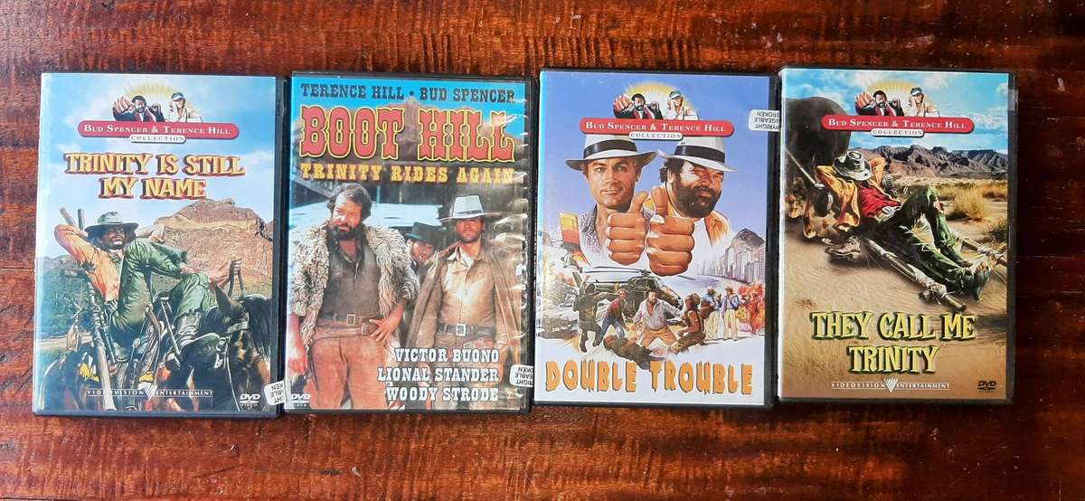 Set of 4 Bud spencer and Terence Hill movies dvd.