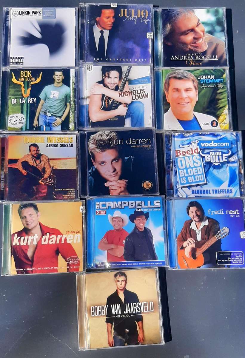 Variety of music Cd's local and foreign.All 13 for one price.