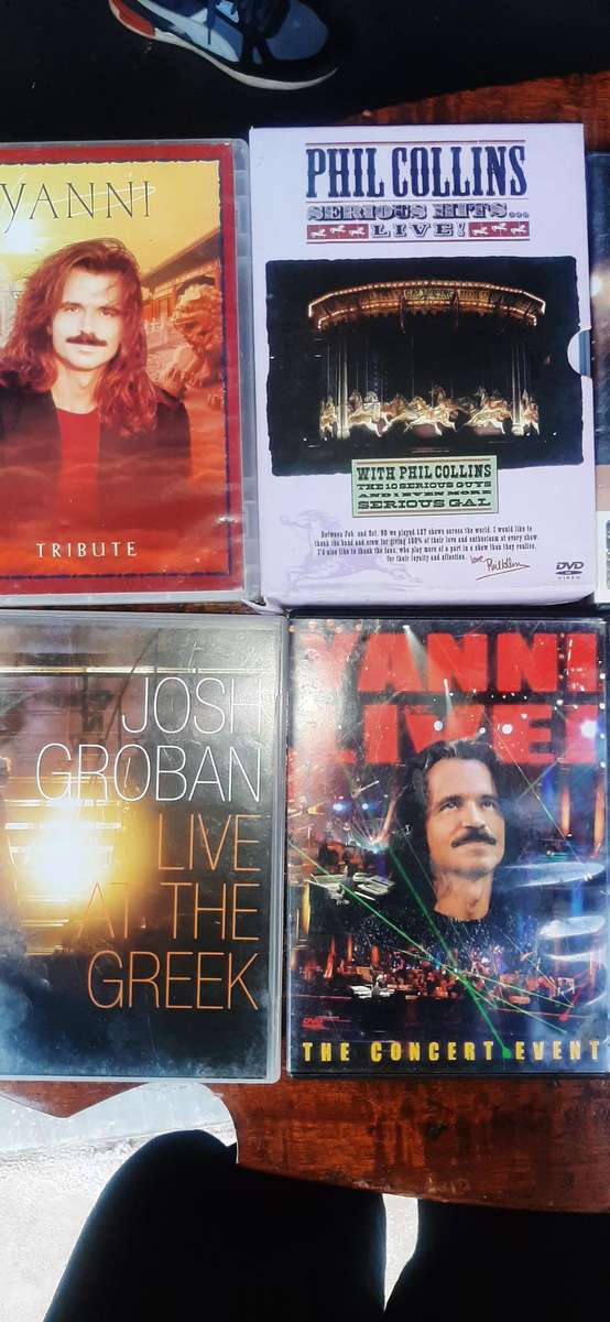 Selection of 10 musical dvd cd's various artist.Look at pics.