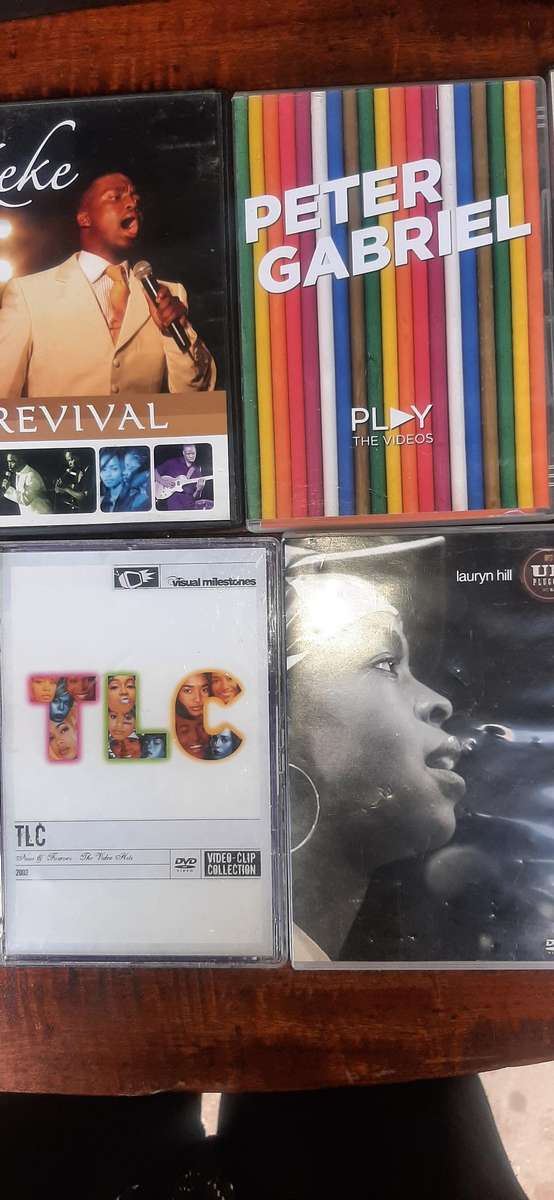 Selection of 10 musical dvd cd's various artist.Look at pics.