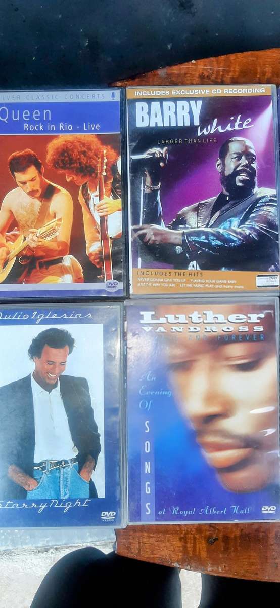 Selection of 7 musical dvd cd's various artist.Look at pics.