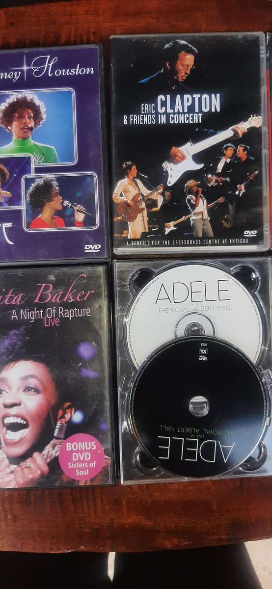 Selection of 7 musical dvd cd's various artist.Look at pics.