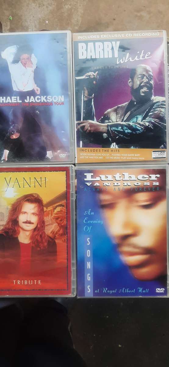 Collection of 10 musical dvd's Dispription on photos.